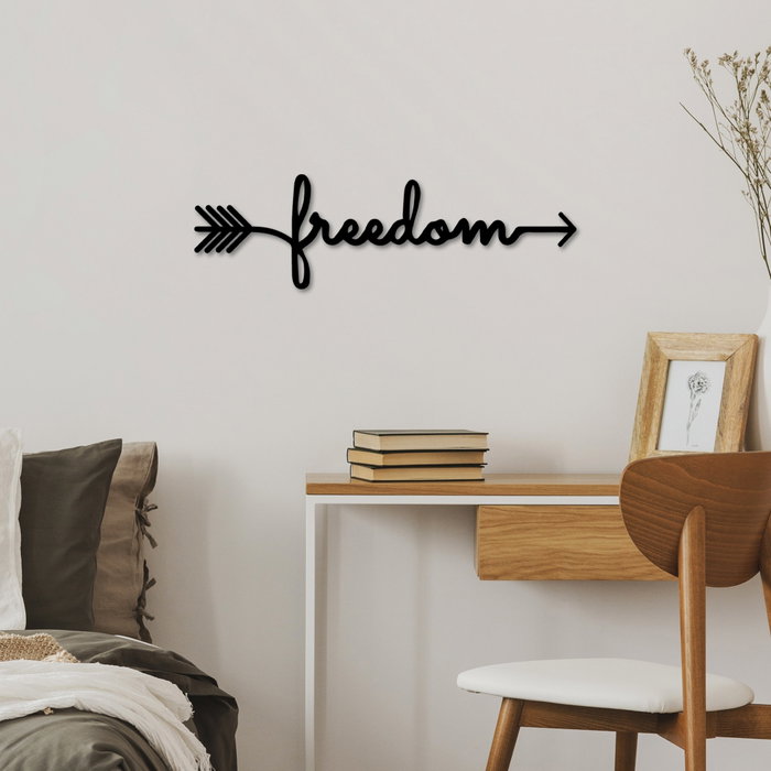 Wallity Freedom Escultura de Pared de Metal Negra Wallity Freedom Escultura de Pared de Metal Negra